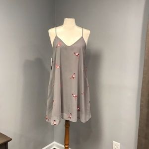Peach Love flamingo dress